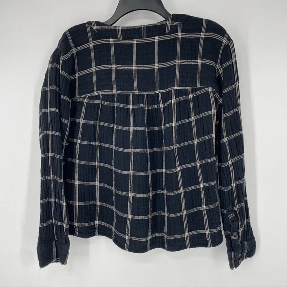 Madewell Lightspun Evert Top in Windowpane - Picture 4 of 7